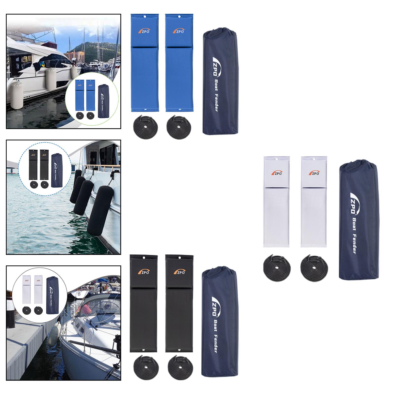 Fishing Boat Paddle - 2Pcs Flat Boat Fender with Ropes