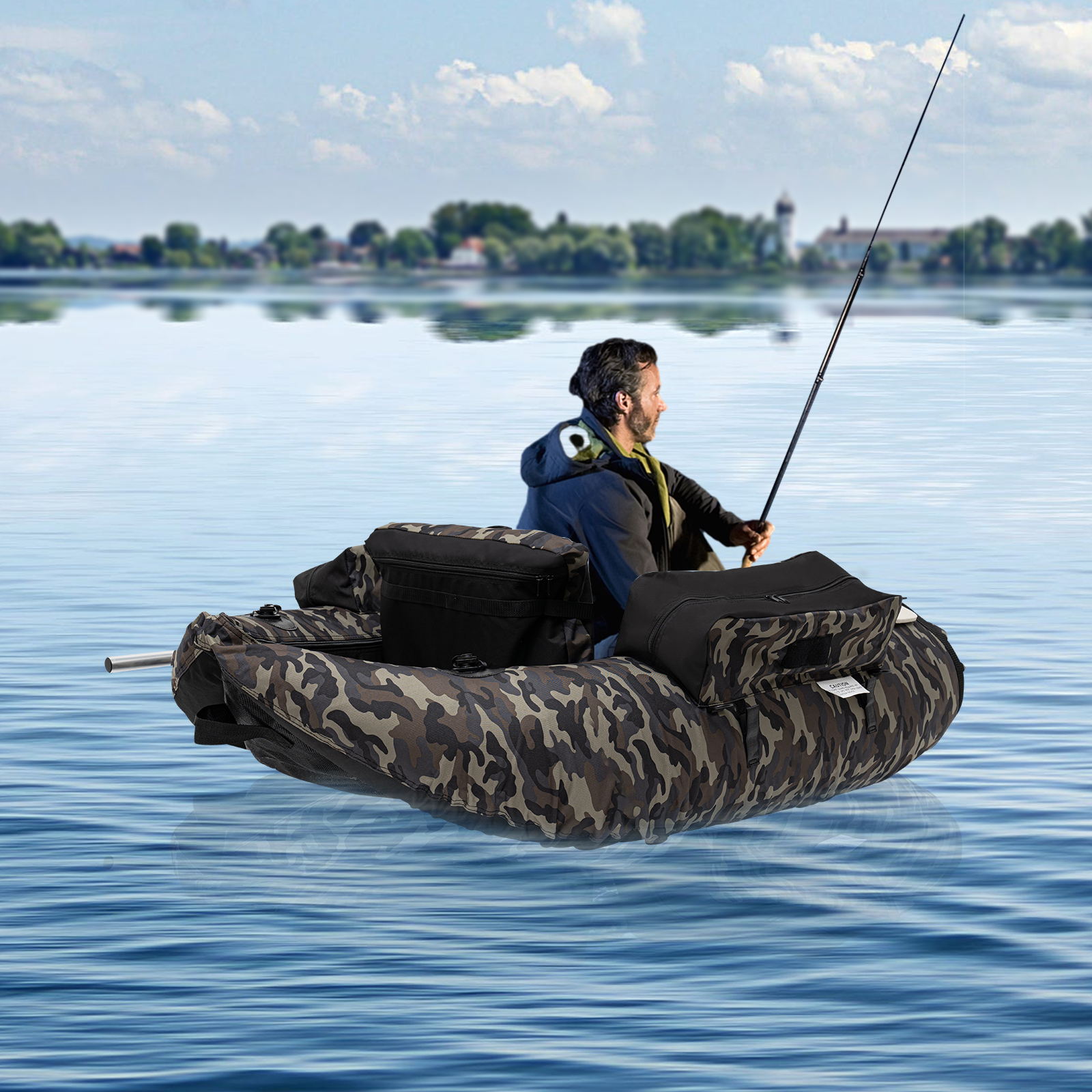 Fishing Boat Inflatable - Inflatable Fishing Boat,136*105cm Fishing Boat,Portable Outdoor