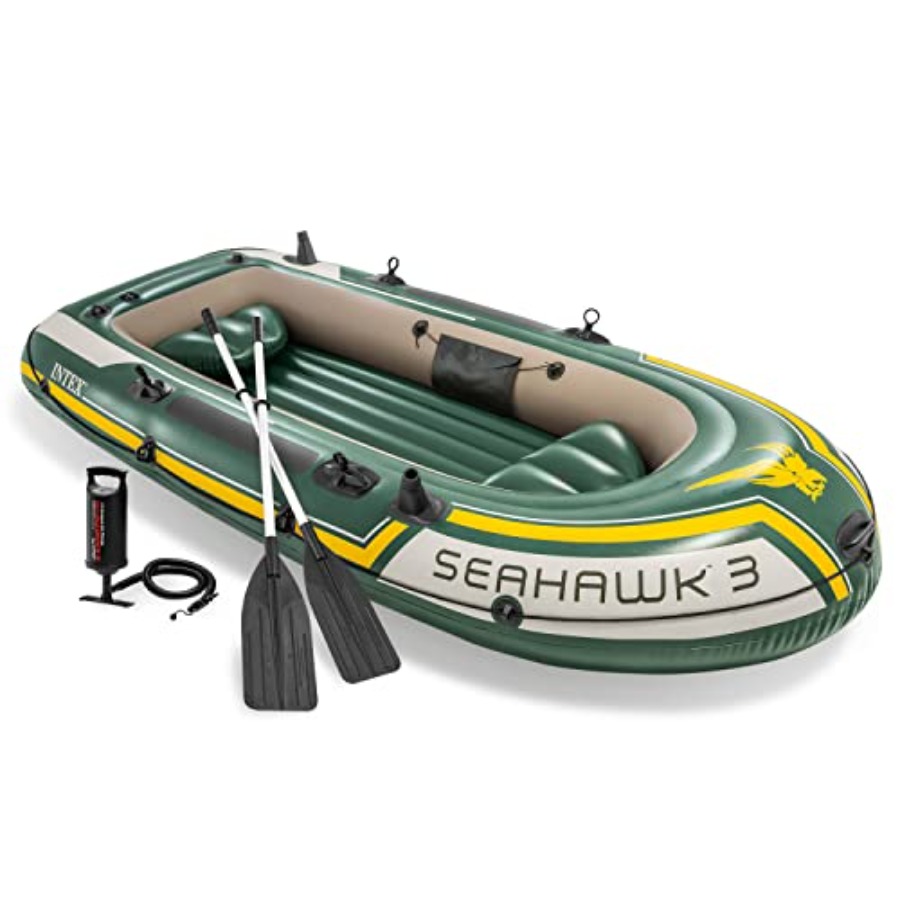 Fishing Boat Oar - Inflatable Fishing Boat with Oars and