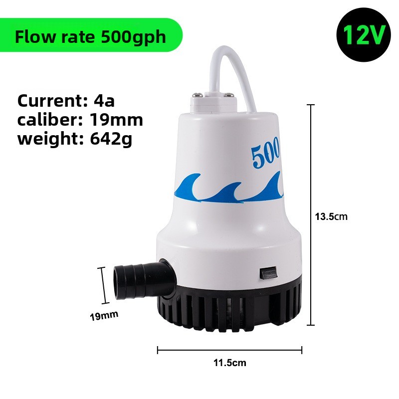 12V 24V Marine Bilge Pump, DC  - Fishing Boat Bilge Pump avis et prix