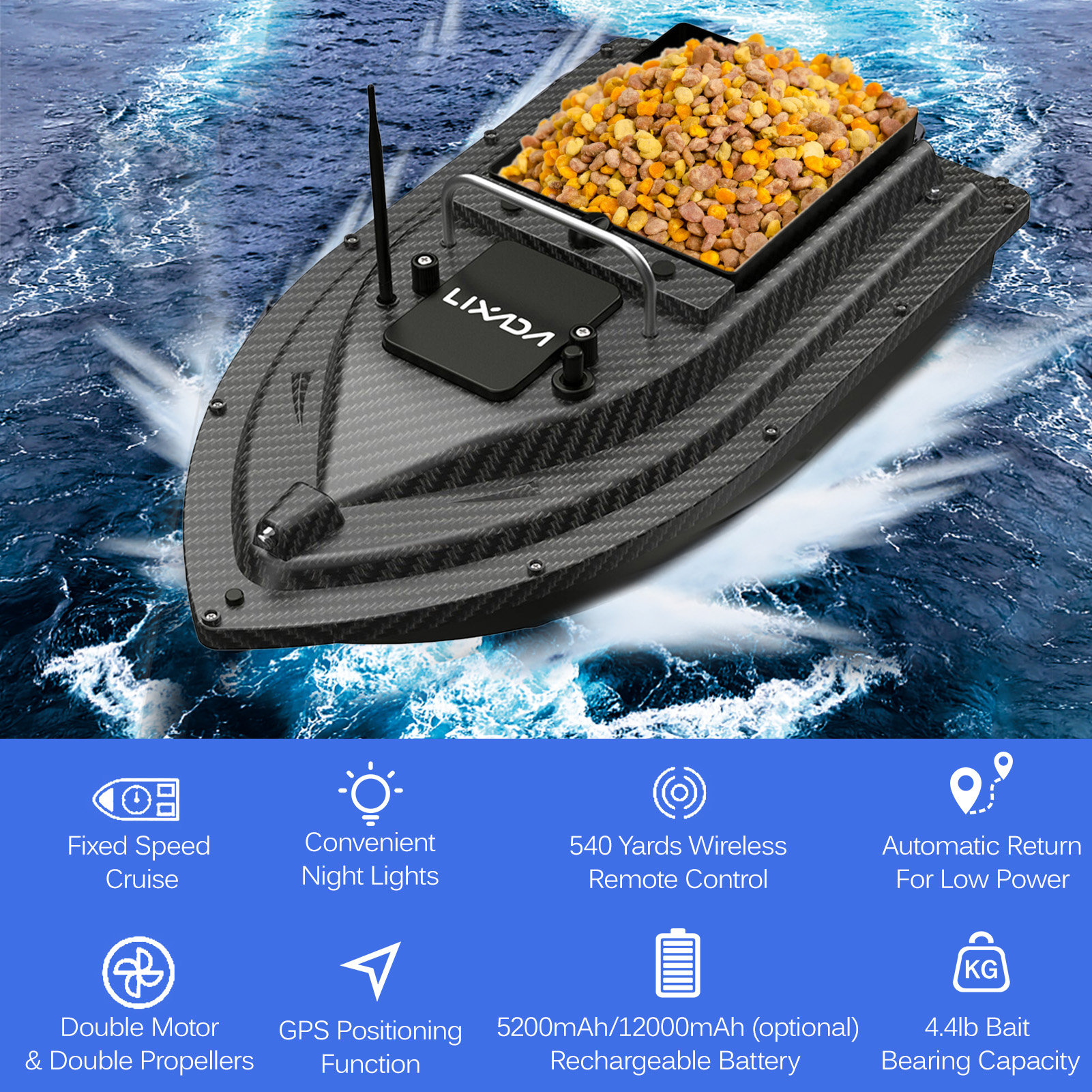 Fishing Bait Boat GPS Fishing  - Fishing Boat Gps avis et prix