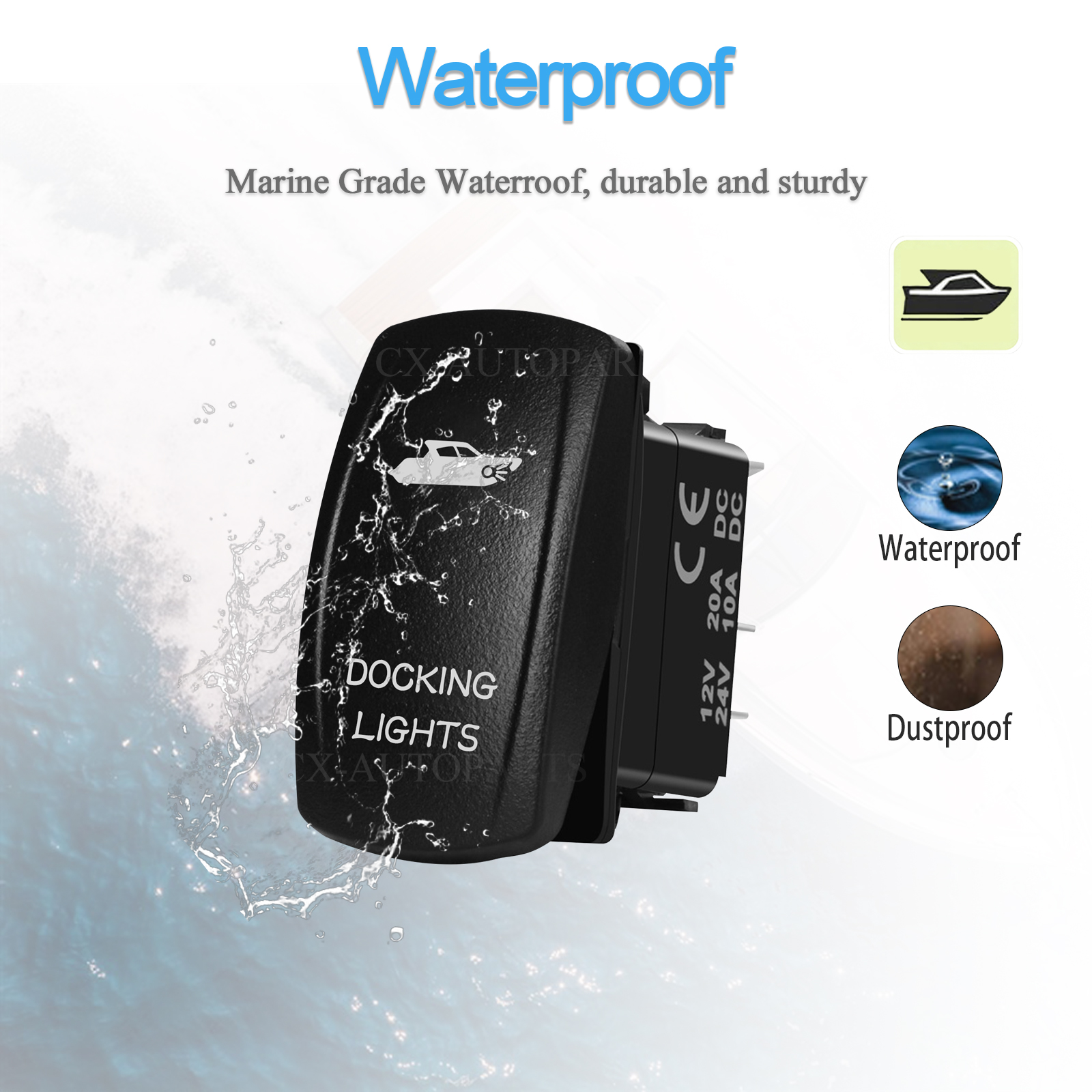 Marine Grade IP66 Rocker Switc - Fishing Boat Anchor avis et prix