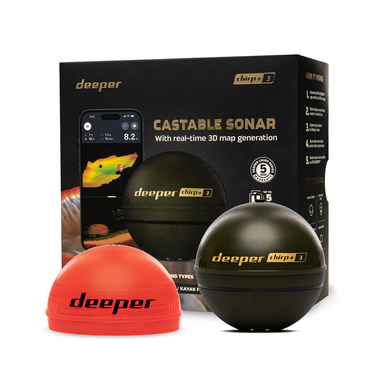 Deeper Smart Sonar Chirp+3 Fis - Fishing Boat Gps avis et prix