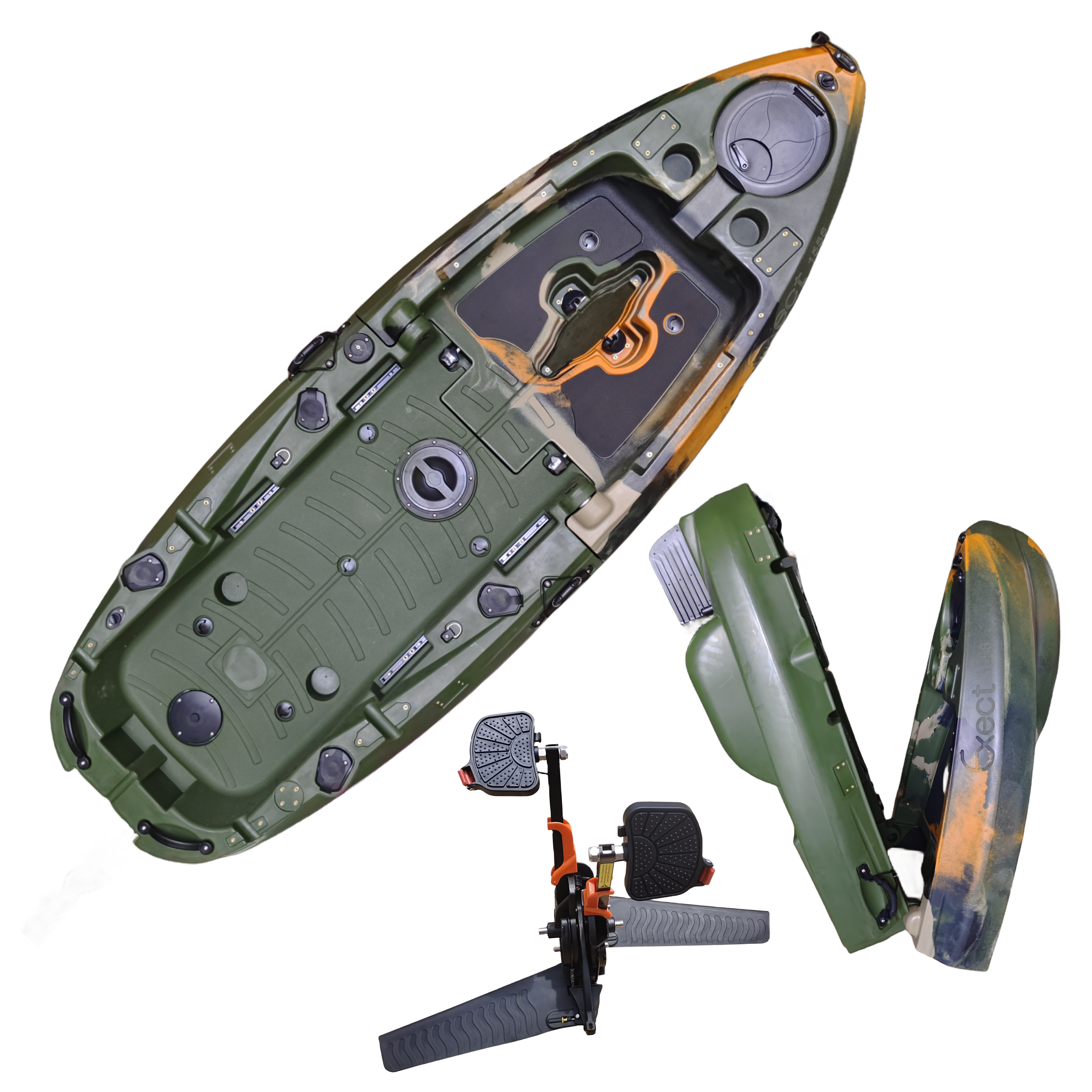 Plastic Kayak Pedal Kayak Fish - Fishing Boat Seat avis et prix