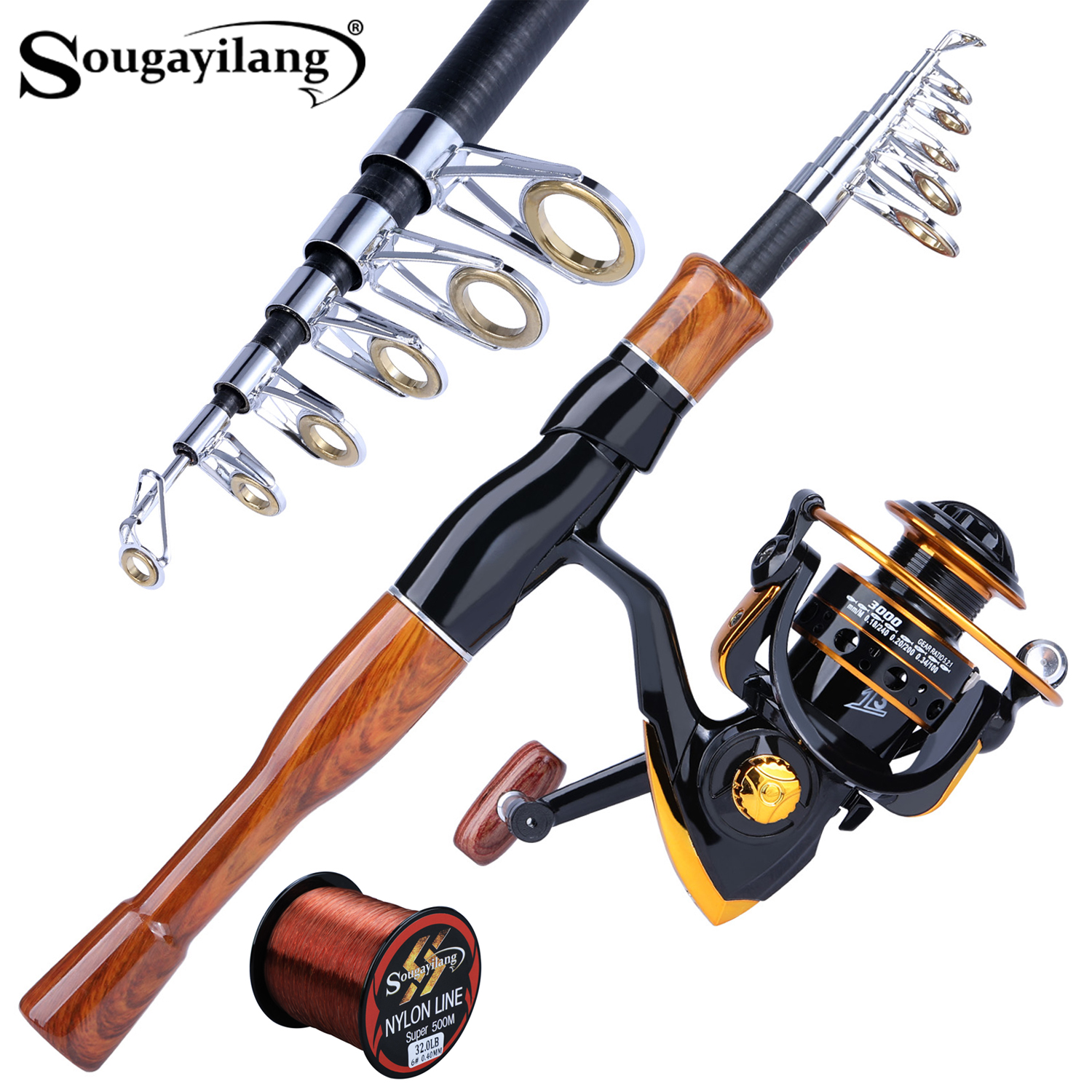 Sougayilang Fishing Rod Reel C - Fishing Boat Fiberglass avis et prix