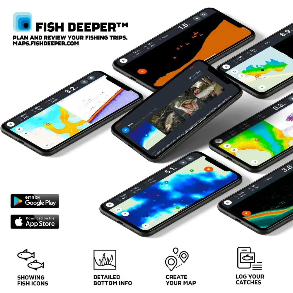 A  Chirp 2 Sonar Fish Finder - - Fishing Boat Depth Finder avis et prix
