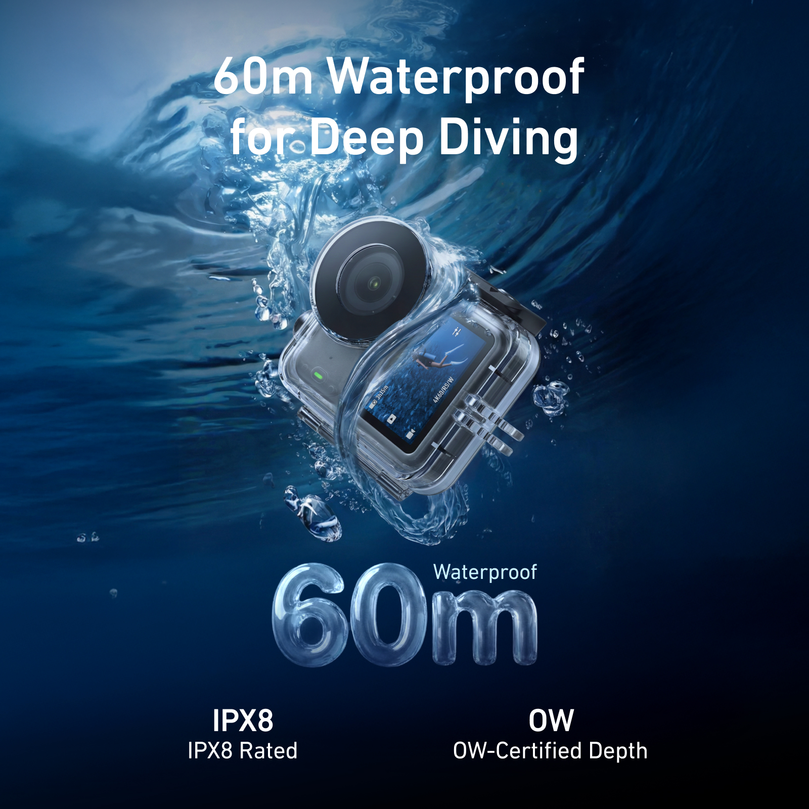 TELESIN 60M Diving Waterproof  - Fishing Boat Cover avis et prix