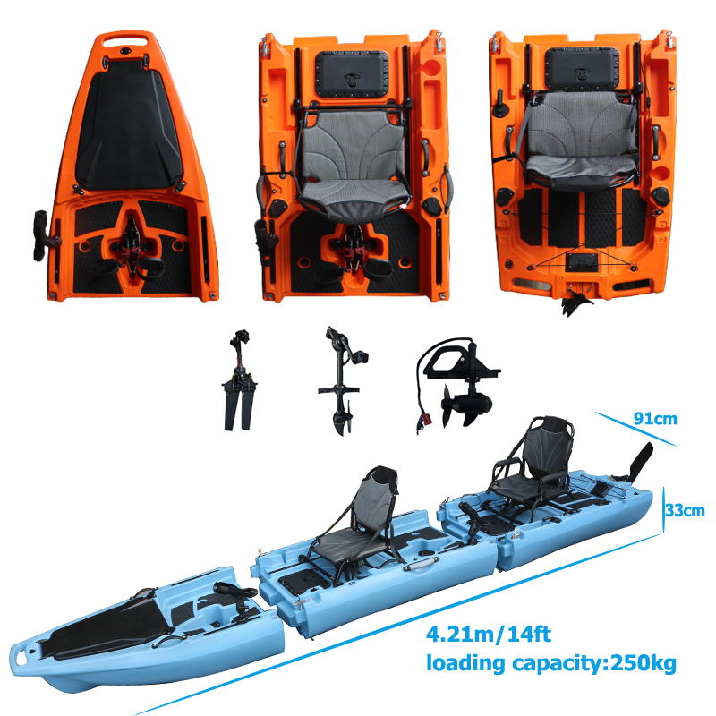 14FT 2 Person Detachable  Peda - Fishing Boat Seat avis et prix
