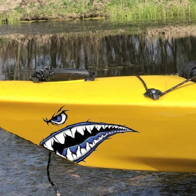 2PCS Shark Teeth Mouth Boat St - Fishing Boat Paddle avis et prix
