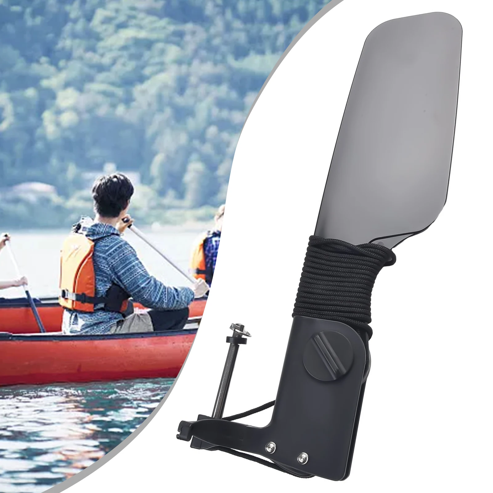 For Kayak Big Tail Rudder with - Fishing Boat Steering Wheel avis et prix