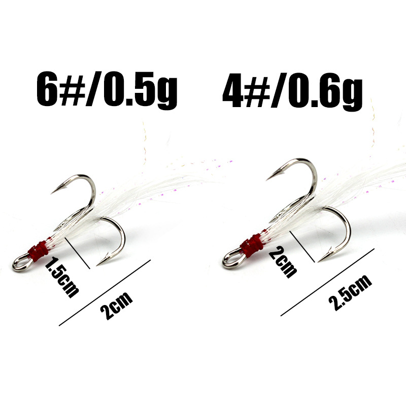 5pcs 4#6#Tied hair three ancho - Fishing Boat Anchor avis et prix