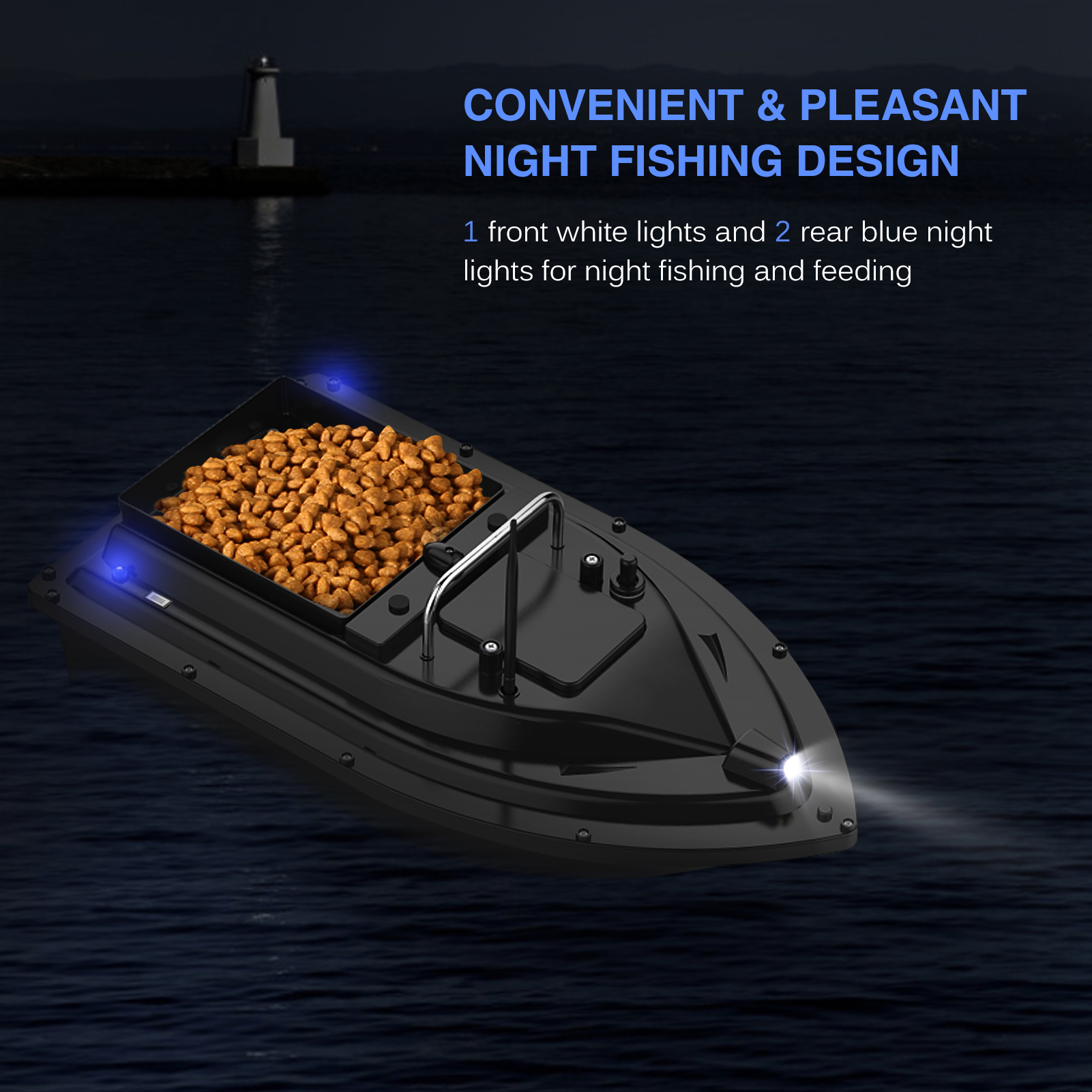 D16E GPS Fishing Bait Boat wit - Fishing Boat Gps avis et prix