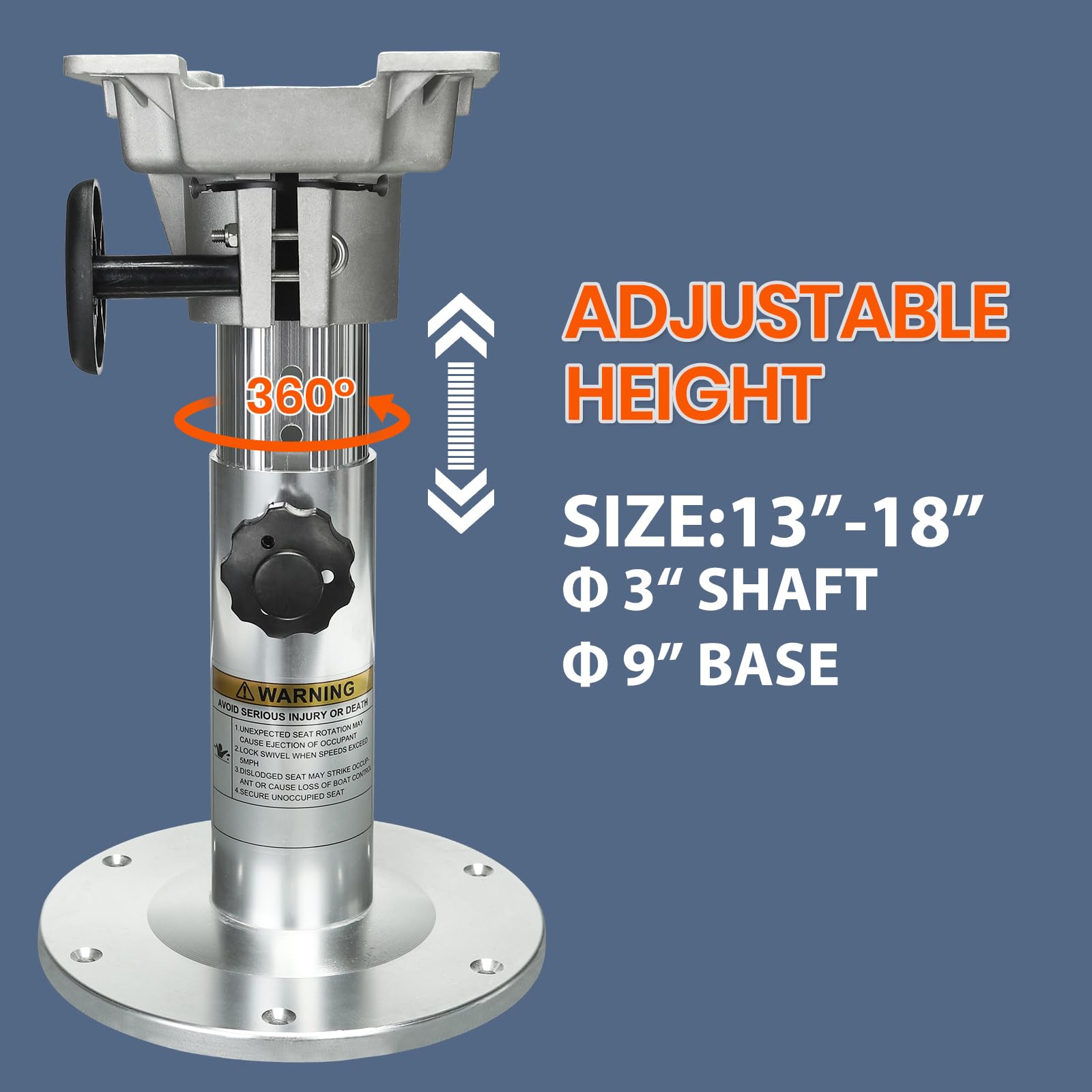 Adjustable Aluminum Boat Seat  - Fishing Boat Seat avis et prix